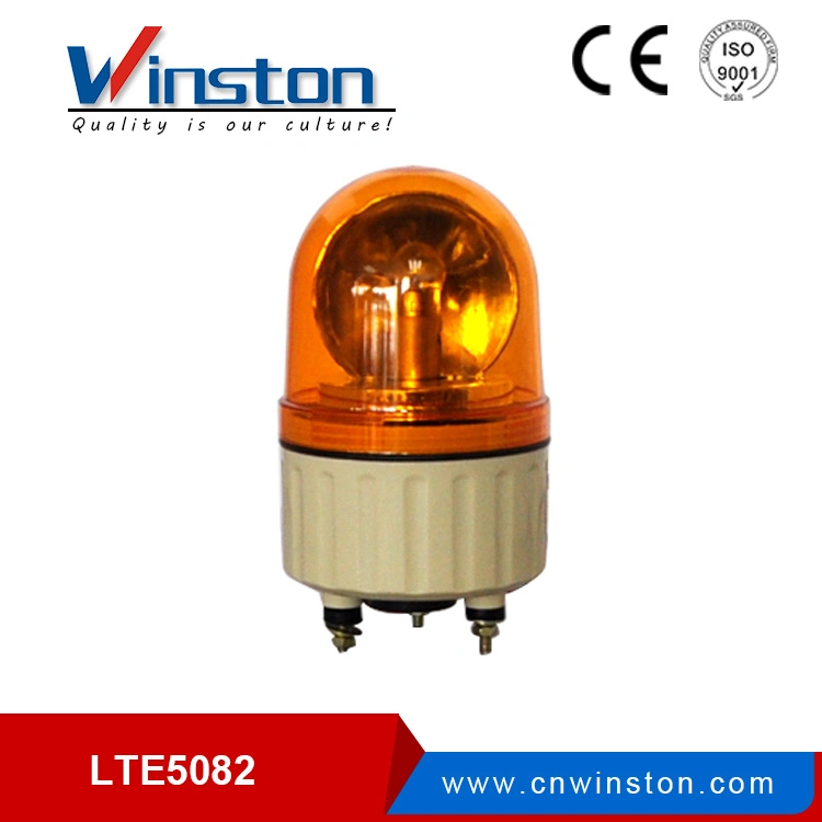 LTE-1102j DC 12V 24V Decibel Alarm Red LED Bulb Revolving Light Rotary Warning Light for Machines