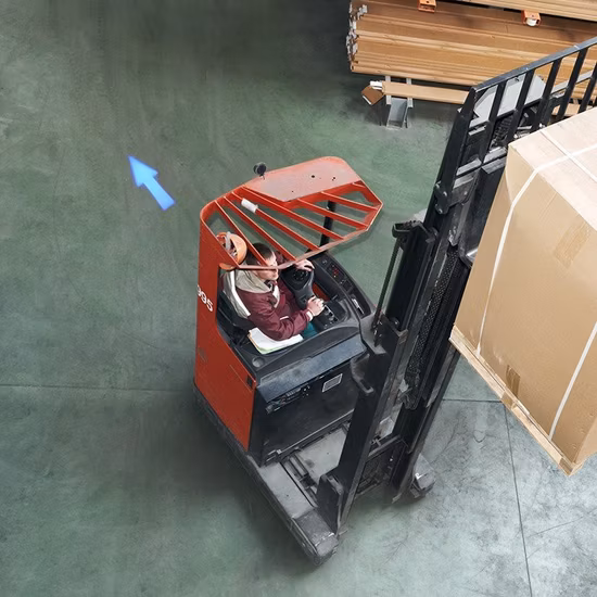 120W Red and Blue Overhead Crane Warning Light 24 LEDs Crane Safety Lights