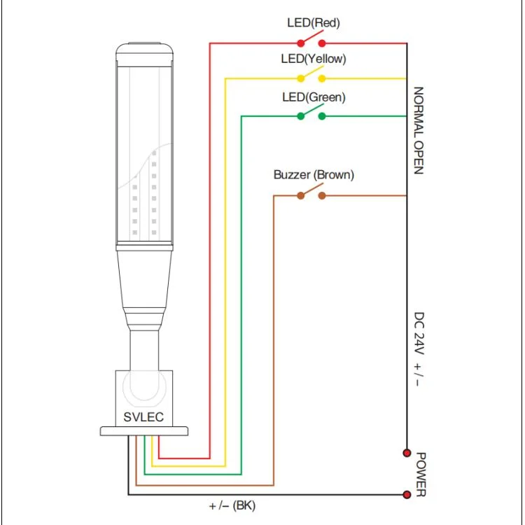 LED Multi-Functional Signal Tower Light with Buzzer