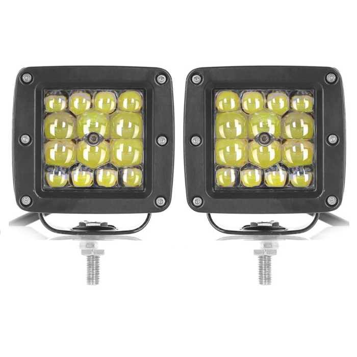 Lightech P14 21W LED Work Light 3inch Pods Offroad Lights for Jeep Trucks 12V Cars