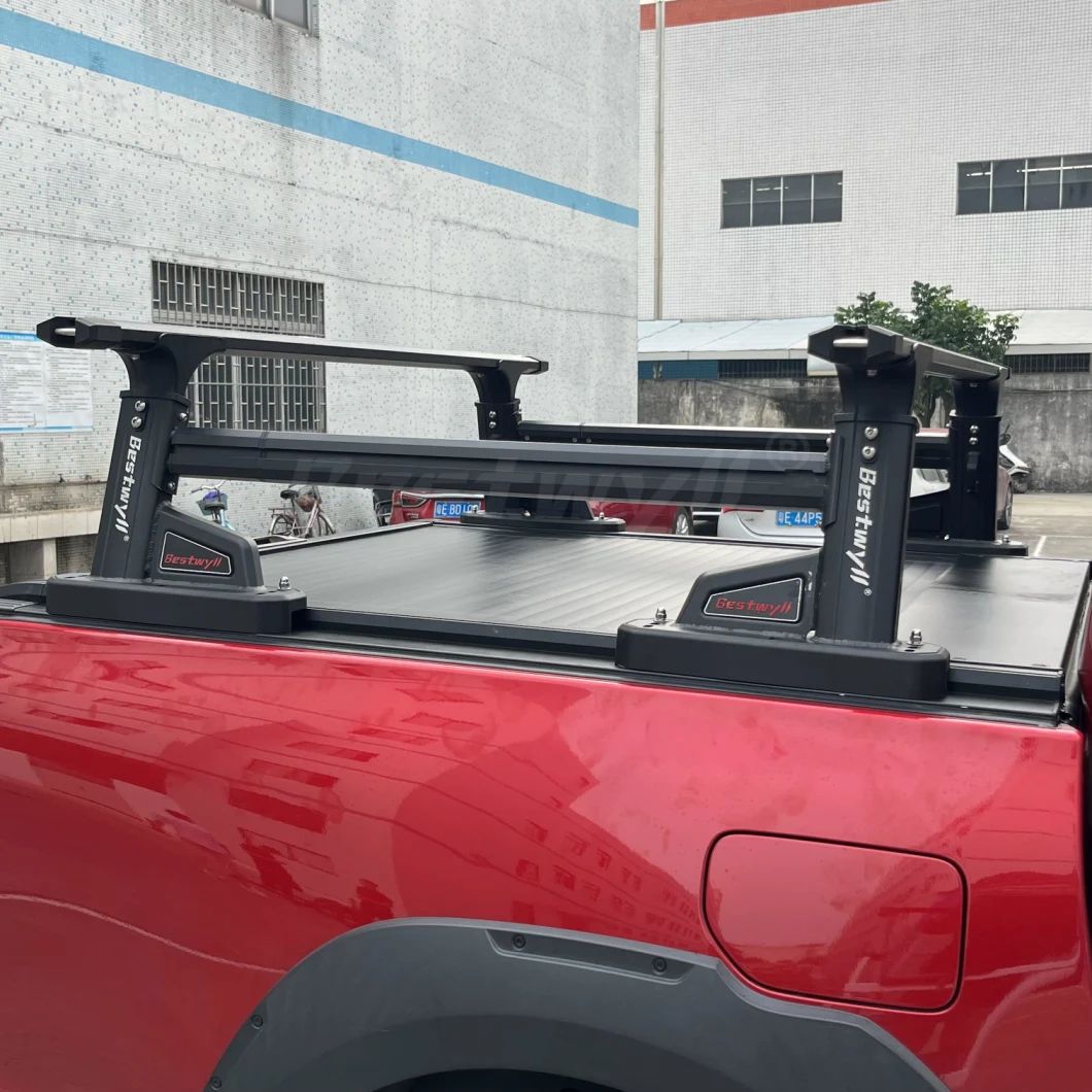 BESTWYLL Univers 4X4 Accessories Aluminum Car Rear Truck Bed for Rooftop Tent Aluminum Pick up Truck Ladder Rack for Great Wall