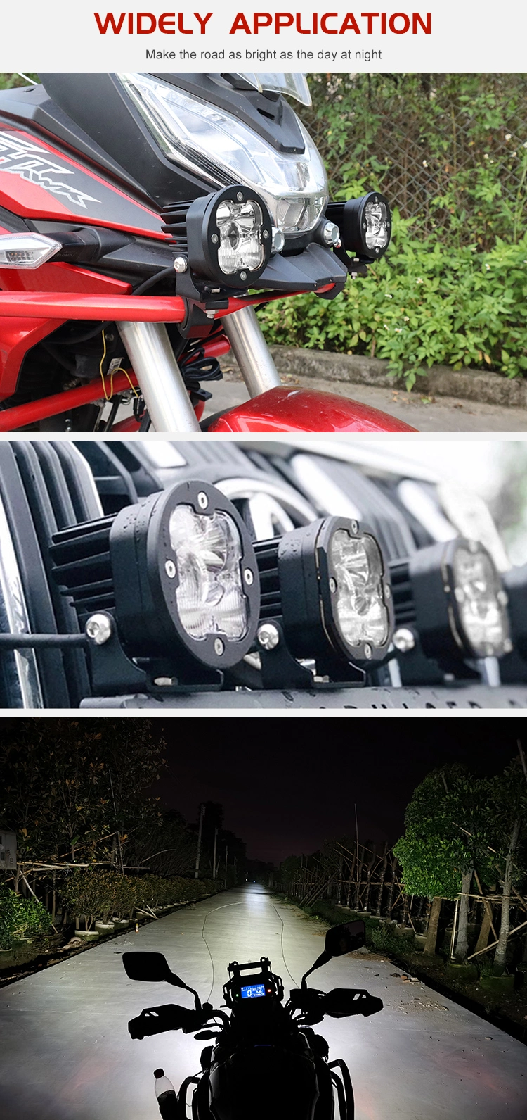 Super Bright Lux@1400m Car 50W off Road Mini 3′′ Inch 4X4 Laser LED Fog Driving Lights for Motorcycles