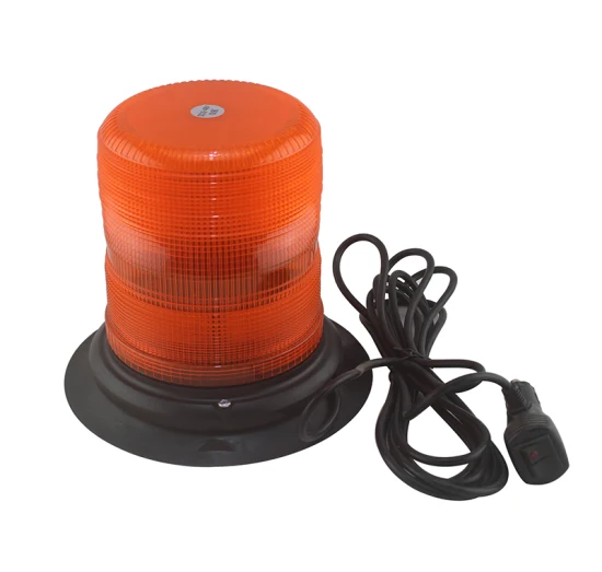 Lampada rotante a LED super luminosa DC10-48V per veicoli pesanti, faro LED ambrato da 7 pollici, lente PC, classe 1 4200