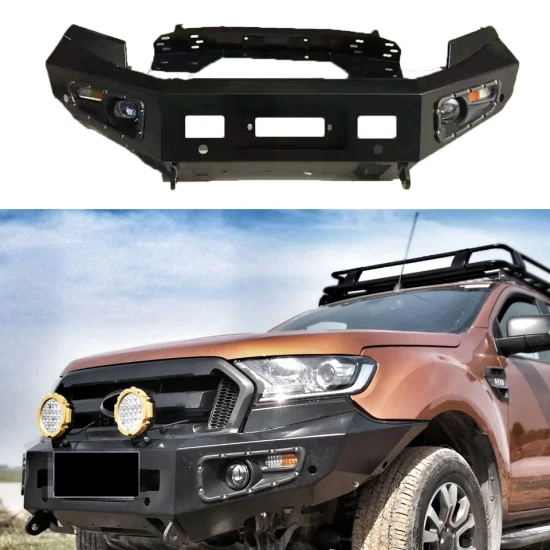 Accessori 4x4 per paraurti anteriore fuoristrada in acciaio nero per camioncino Ford Nissan Toyota Bull Bar