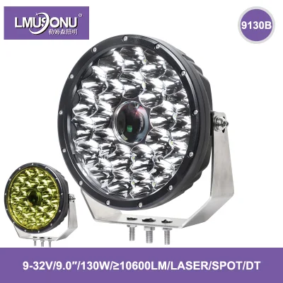 Lmusonu 9130b Nuova luce di guida a LED di migliore qualità Luce laser a LED 9.0 pollici 130W 10600lm Connettore DT con fascio spot