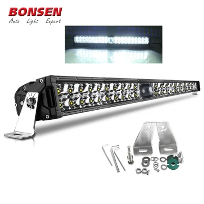 Barra luminosa a LED per auto 2000 metri Illuminazione 2 file Offroad 4X4 Spot Beam 14 22 32 43 Barra luminosa laser a LED 4X4 da 50 pollici