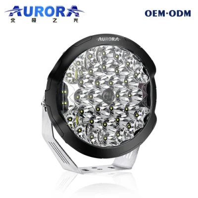 Aurora rotonda da 7 pollici a 9 pollici per autoveicoli LED luce di guida per auto fuoristrada luce da lavoro laser per accessori auto 4X4 Jeep